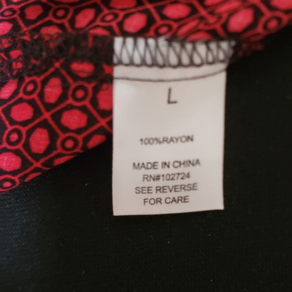 Grand & Greene Women's Red & Black Top Size L - Picture 6 of 14